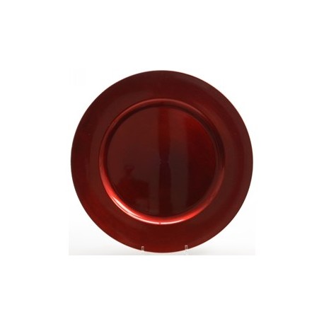 Piatto rosso plastica