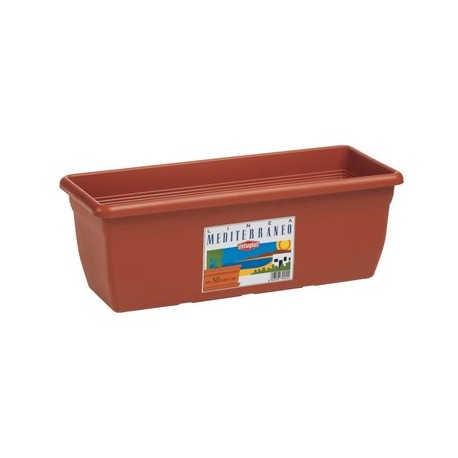 cassetta plastica color terracotta nelle misure di 40,50,60 cm