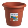 Vaso plastica color terracotta dal 16 al 65 di diametro