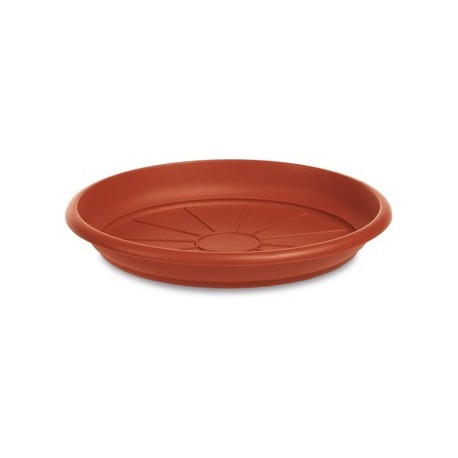 sottovaso plastica color terracotta nelle misure dal 14 al 52 di diametro