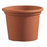 vaso cilindrico plastica color terracotta nelle misure dal 15 al 50 di diametro