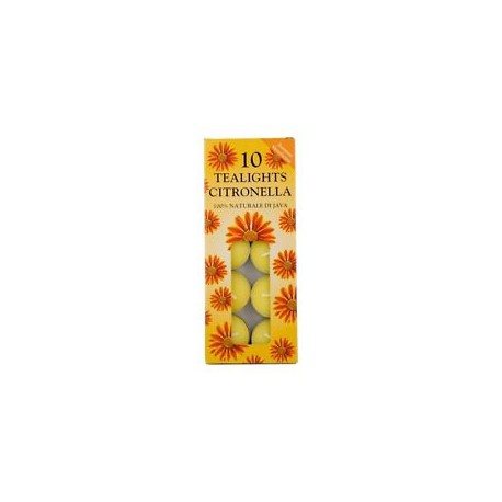 Candela tealights alla citronella