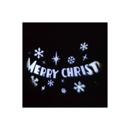 Proiettore Merry Xmas led bianco