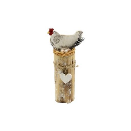 Totem gallina su nido