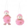 Pecora pelliccia rosa