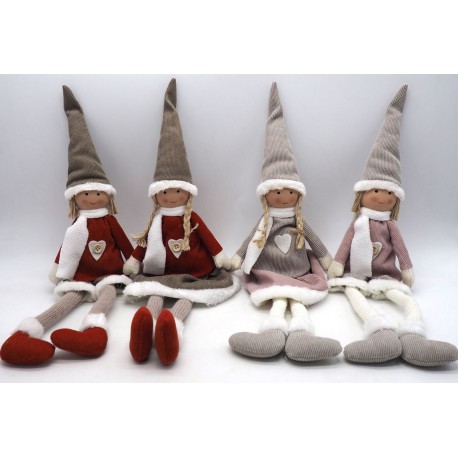 Bambina Natale con gambe molli